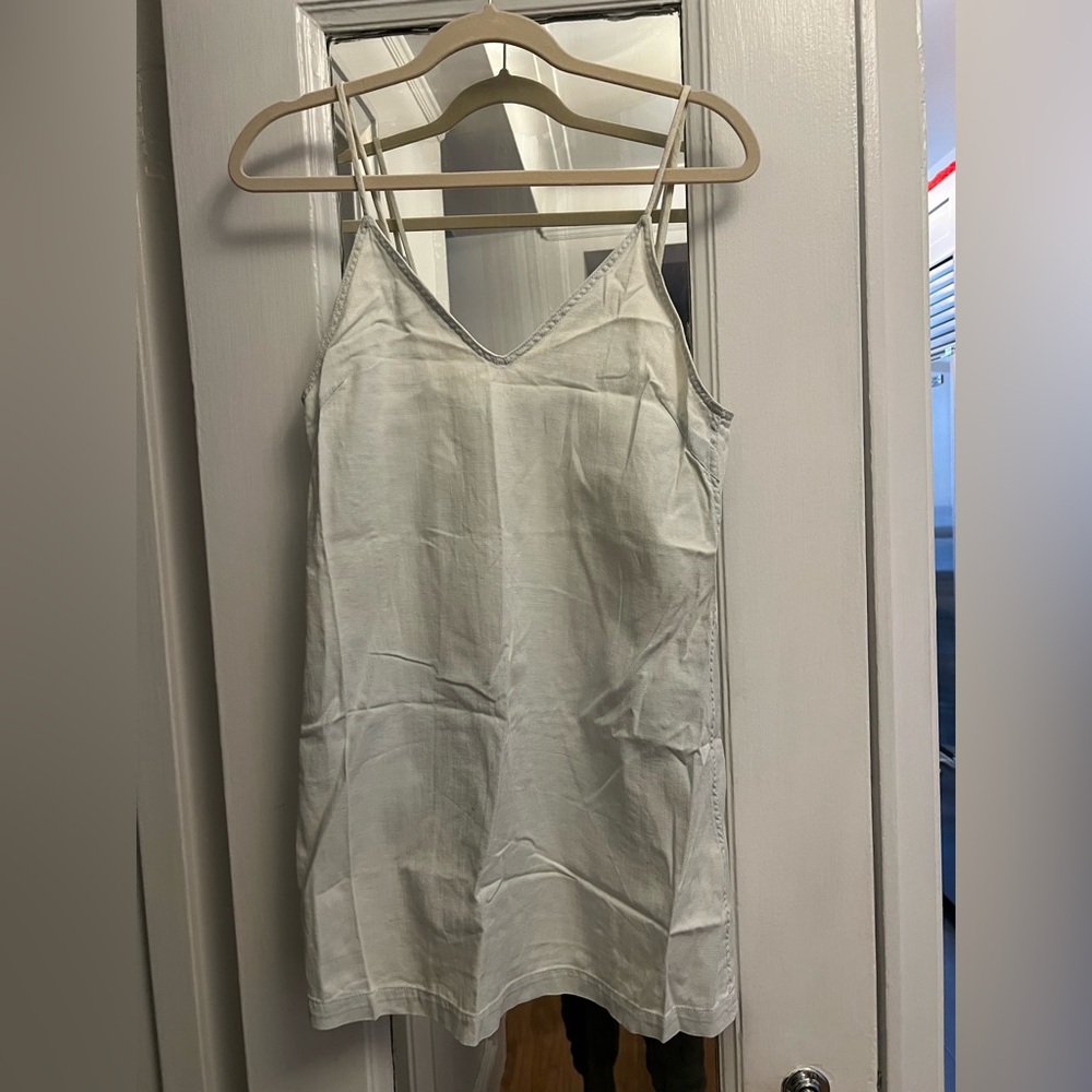 Wilfred Free Vivienne Aritzia Denim Slip Dress - Size XS
